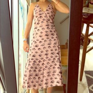 Rebecca Minkoff sz 4 black/pink printed dress